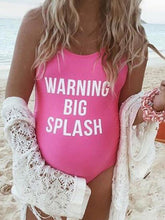 Load image into Gallery viewer, Maternity Letter Printing One-Piece Swimwear