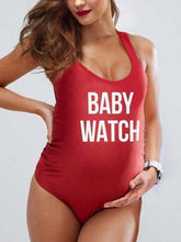 Load image into Gallery viewer, Maternity Letter Printing One-Piece Swimwear