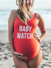 Load image into Gallery viewer, Maternity Letter Printing One-Piece Swimwear