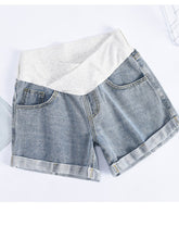 Load image into Gallery viewer, Maternity Denim Loose and Ripped Thin Pants