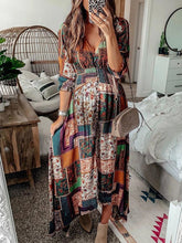 Load image into Gallery viewer, Maternity Casual V-Neck Half Sleeve Maxi dress