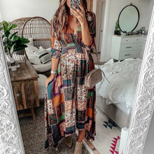 Load image into Gallery viewer, Maternity Casual V-Neck Half Sleeve Maxi dress