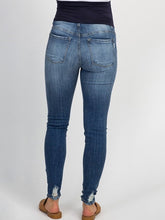 Load image into Gallery viewer, Maternity Prop Belly Ripped Jeans Pants