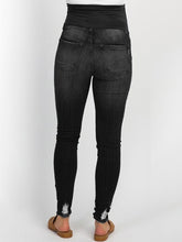 Load image into Gallery viewer, Maternity Prop Belly Ripped Jeans Pants