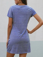 Load image into Gallery viewer, Maternity V Neck Irregular Hem Short Sleeve Dress