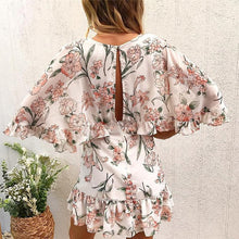 Load image into Gallery viewer, Maternity Sexy V Neck Printed Ruffled Dress