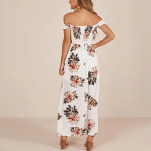 Load image into Gallery viewer, Maternity One-Shouldered Chest-Cut Open-Cut Print Dress