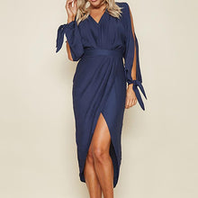 Load image into Gallery viewer, Maternity Stylish Solid Colour Split Dress