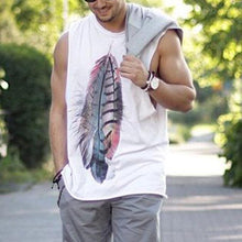 Load image into Gallery viewer, Cotton And Linen Loose Round Neck Men's Tops