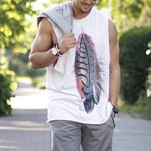 Load image into Gallery viewer, Cotton And Linen Loose Round Neck Men's Tops