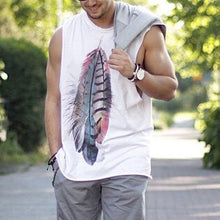 Load image into Gallery viewer, Cotton And Linen Loose Round Neck Men's Tops