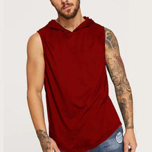 Load image into Gallery viewer, Thin Loose Color Hood Men's Tops