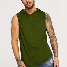 Load image into Gallery viewer, Thin Loose Color Hood Men's Tops