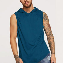 Load image into Gallery viewer, Thin Loose Color Hood Men's Tops