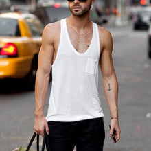 Load image into Gallery viewer, Pure Color Breathable Sleeveless Sports Men's Tops