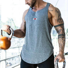 Load image into Gallery viewer, Men's Tight Cotton Stretch Running Training Singlets