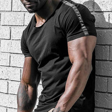 Load image into Gallery viewer, Fashion Casual Fitness Running Round Neck Short Sleeve Pure Colour T-Shirt