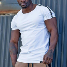 Load image into Gallery viewer, Fashion Casual Fitness Running Round Neck Short Sleeve Pure Colour T-Shirt
