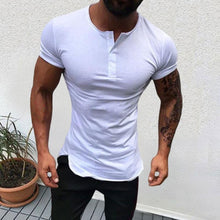 Load image into Gallery viewer, Casual Short Sleeve Button Men's Tops