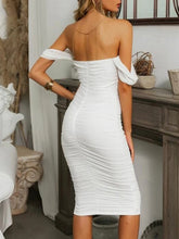 Load image into Gallery viewer, Maternity Off-Shoulder Skinny Party Dresses