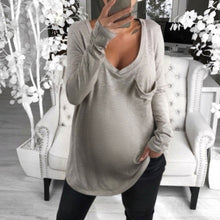 Load image into Gallery viewer, Sexy V-neck Loose Casual T-shirt