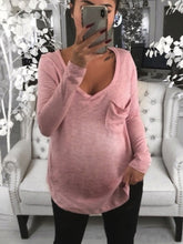 Load image into Gallery viewer, Sexy V-neck Loose Casual T-shirt