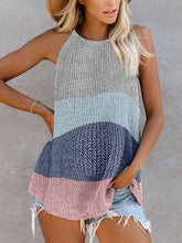 Load image into Gallery viewer, Striped Hanging Neck Round Neck Maternity Tops