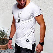 Load image into Gallery viewer, Round Neck Slim Fit Hem Men's Tops