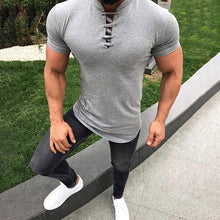 Load image into Gallery viewer, Casual Solid Color Slim Hedging Men's Tops