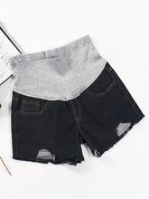 Load image into Gallery viewer, Maternity Fashion Denim Lifting Shorts