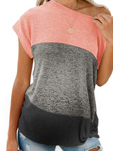 Load image into Gallery viewer, Maternity Casual Short Sleeve Splicing Color T-Shirt