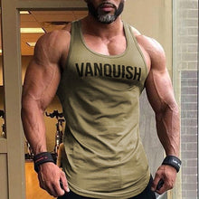 Load image into Gallery viewer, Letter Printed Fitness Casual Vest Men