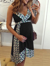 Load image into Gallery viewer, Maternity Dress With Printed Sling