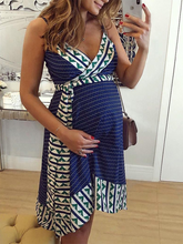 Load image into Gallery viewer, Maternity Dress With Printed Sling