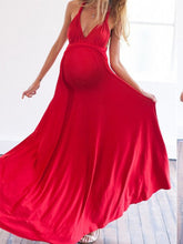 Load image into Gallery viewer, Multi Way Cross Back Maternity Dress