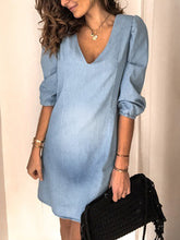 Load image into Gallery viewer, V-Neck Tendon Casual Loose Maternity Dress