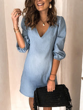 Load image into Gallery viewer, V-Neck Tendon Casual Loose Maternity Dress