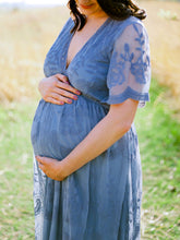 Load image into Gallery viewer, Sexy Long Photography Gown Lace Dress For Pregnant Women