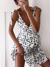 Load image into Gallery viewer, Maternity Fashion Casual Polka Dot Sling Dress