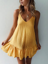 Load image into Gallery viewer, Maternity Fashion Casual Pure Color Sling Mini Dress