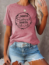 Load image into Gallery viewer, Casual Letter Print Round Neck Maternity Top