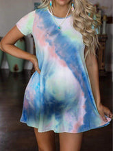 Load image into Gallery viewer, Maternity Wear Summer Tie-dye Loose Dress Short Skirt