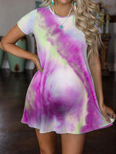 Load image into Gallery viewer, Maternity Wear Summer Tie-dye Loose Dress Short Skirt