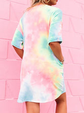 Load image into Gallery viewer, Loose Gradient Printed Maternity Dress