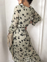 Load image into Gallery viewer, V-neck Floral Maternity Long-sleeved Dress