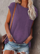 Load image into Gallery viewer, Round Neck Short Sleeve Maternity Casual T-shirt