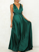 Load image into Gallery viewer, Sexy Open Back High Waist Maternity Dress