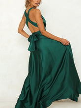 Load image into Gallery viewer, Sexy Open Back High Waist Maternity Dress