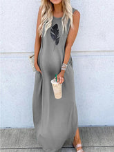 Load image into Gallery viewer, Casual Sleeveless Long Maternity Dress