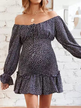Load image into Gallery viewer, One-Shoulder Loose Fashion Maternity Dress